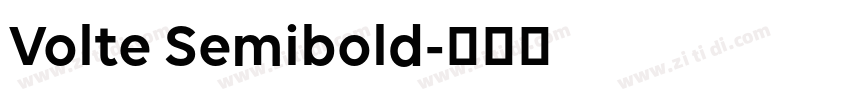 Volte Semibold字体转换